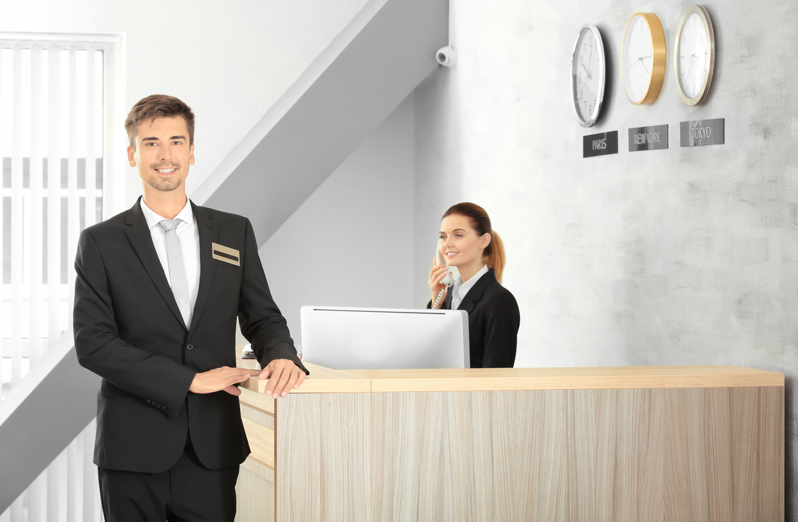 Receptionists in Hotel